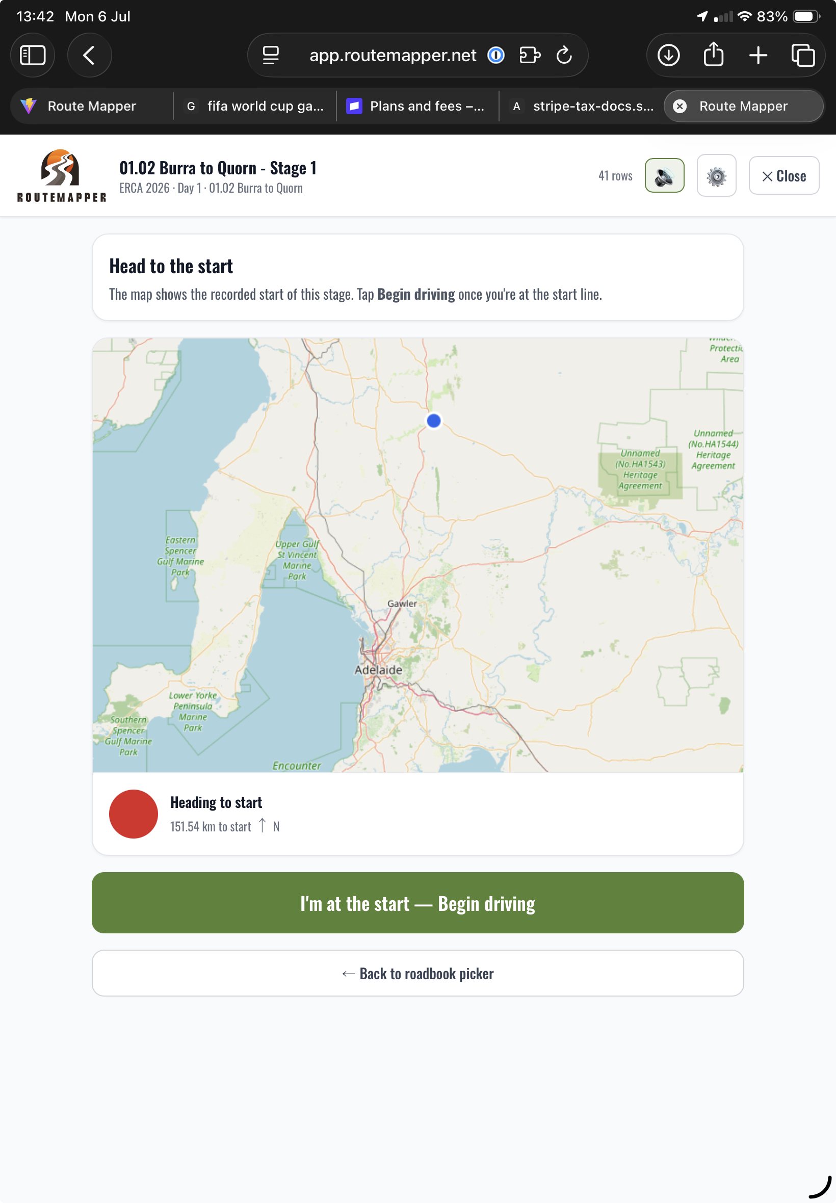 RouteMapper travel mode